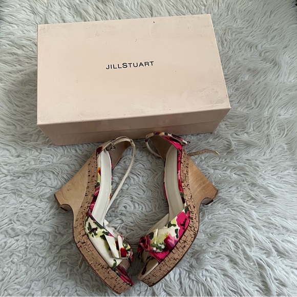 Jill Stuart Floral Wedges - Picture 1 of 9